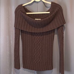 Abercrombie And Fitch Off The Shoulder Sweater L